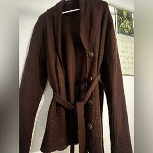 Chocolate brown cardigan